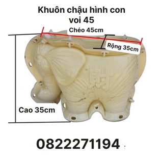 Khuôn đúc chậu hình con voi 28-45
