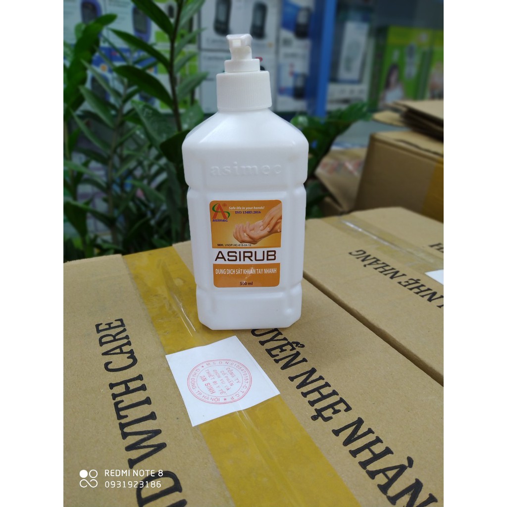 Nước rửa tay khô Asirub chai 500ml | BigBuy360 - bigbuy360.vn