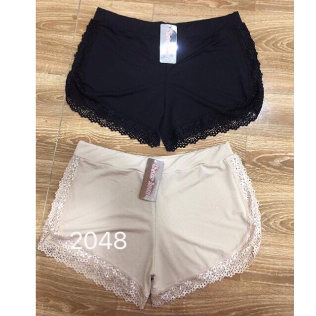 Quần váy su thông hơi viền ren 2048