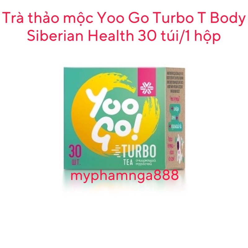 [Mẫu mới]- Trà thảo mộc Yoo go Turbo Tea Body T Siberiab Health 30 túi/1 hộp