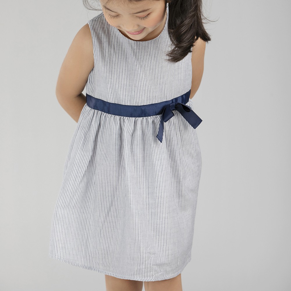 Váy xòe bé gái BAA BABY phối nơ cho bé từ 1 – 7 tuổi – GT-AD28C – Baababy >>> top1shop >>> shopee.vn