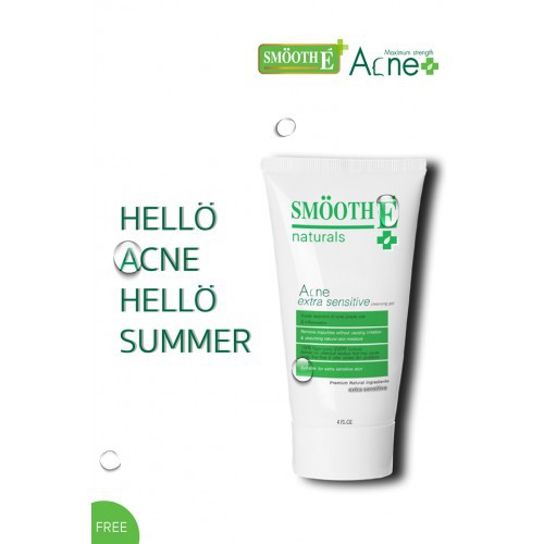 Sữa Rửa Mặt Ngừa Mụn Smooth-É Acne Extra Sensitive Cleansing Gel Thái Lan