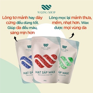 Sáp Wax Lông Nóng Nhiều Màu Waxingshop 500g - Color Hard Wax Beans Việt Nam Bám Lông 97%