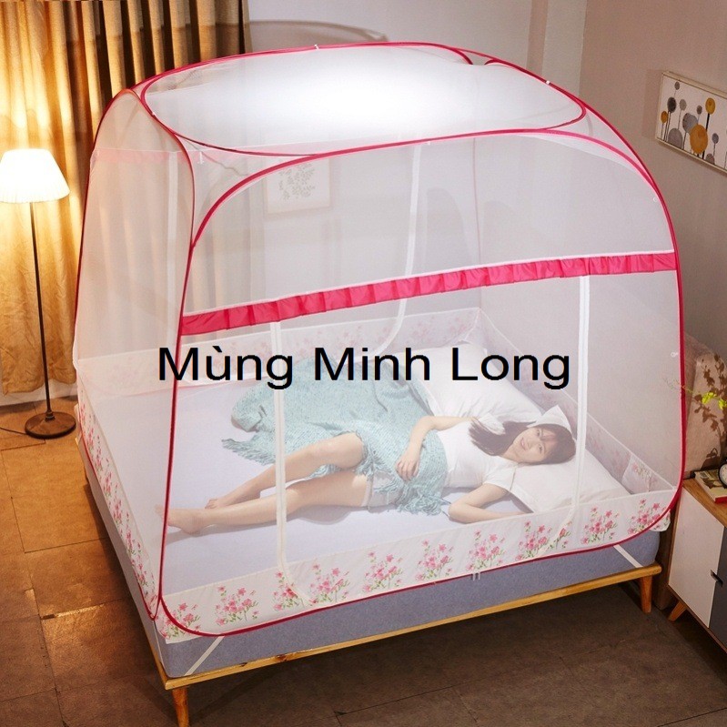 [FREESHIP] Màn chụp đỉnh vuông viền chân cao cấp Minh Long -  Màn đỉnh vuông thế hệ mới chống muỗi hiệu quả