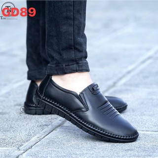 Giày lười nam da bò thật, giày mọi nam da bò thời trang