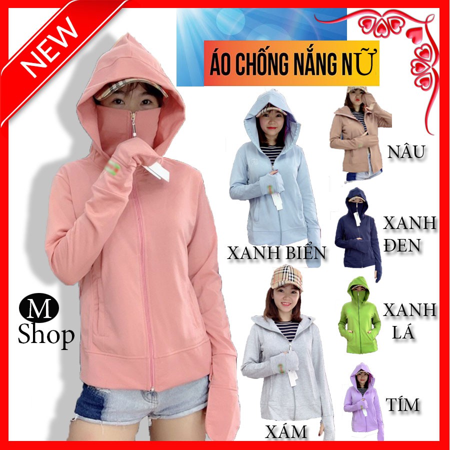 (Đủ Size M,L,XL) ÁO KHOÁC NỮ. ÁO CHỐNG NẮNG NỮ 8 màu tiện ích