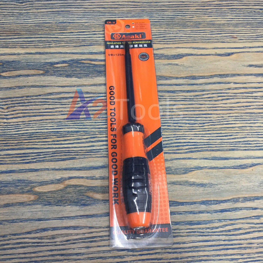 Tua vít cách điện & thử điện 6x125mm bake Asaki AK-9088