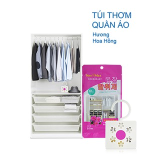 Treo tủ khử mùi quần áo hương hoa hồng - Hàn Quốc