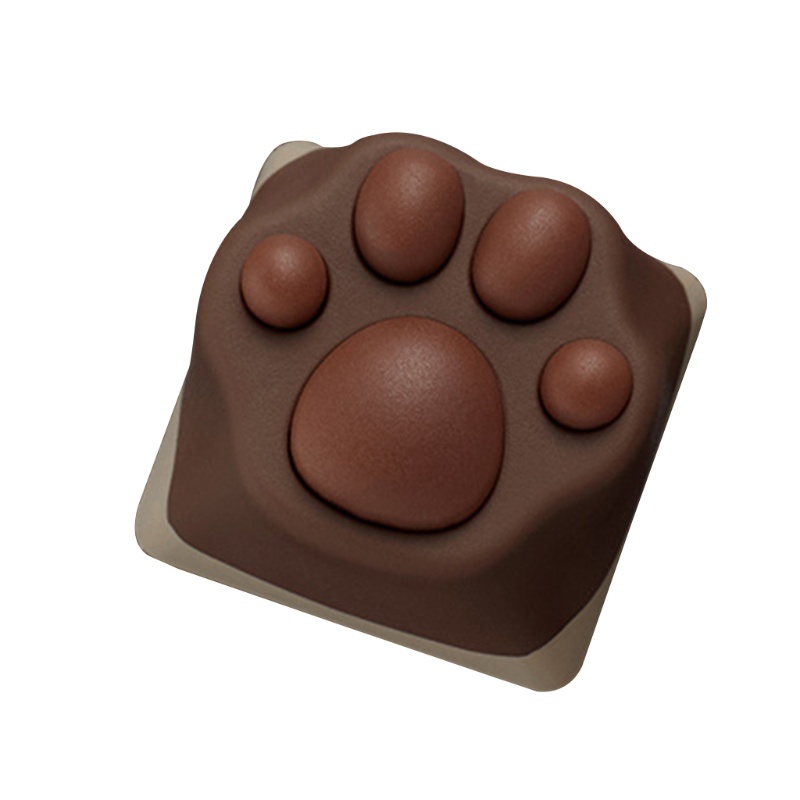 Nút Bàn Phím Cơ Bằng Silicon Mềm Hình Dấu Chân Mèo Cho Cherry MX