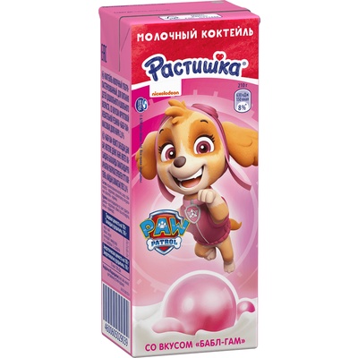 Sữa tươi chú chó cứu hộ Pactuwka Nga 210ml cho bé (1 hộp)