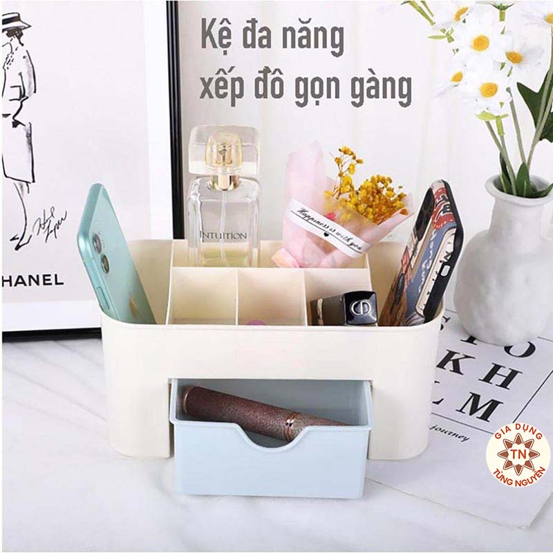 Hộp Để Đồ Trang Điểm Mỹ Phẩm Đa Năng Cao Cấp, Có Ngăn Kéo Tiện Ích Thông Minh [KỆ MỸ PHẨM]