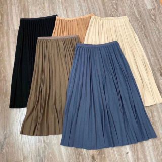 Chân váy dập li không bóng hàng QCL1
