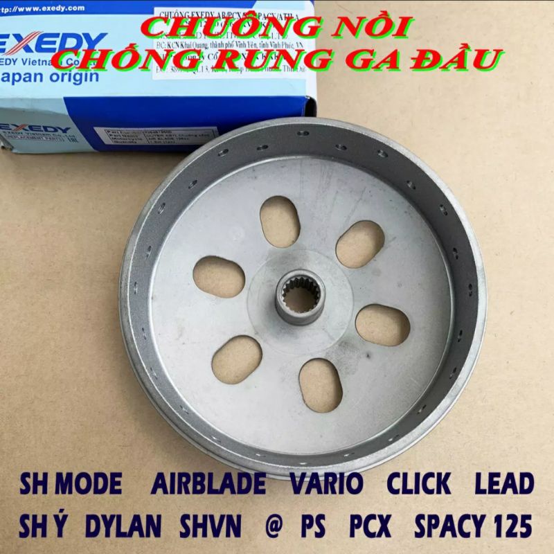 A2  Chuông khoan độ lỗ thoát bụi nồi xe tay ga EXEDY Xe Airblade - Vario - SH - PCX - SH Ý - LEAD - CLICK