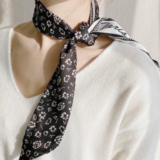 Khăn lụa sang trọng họa tiết tiểu thư, khăn lụa đa năng - Dustypink
