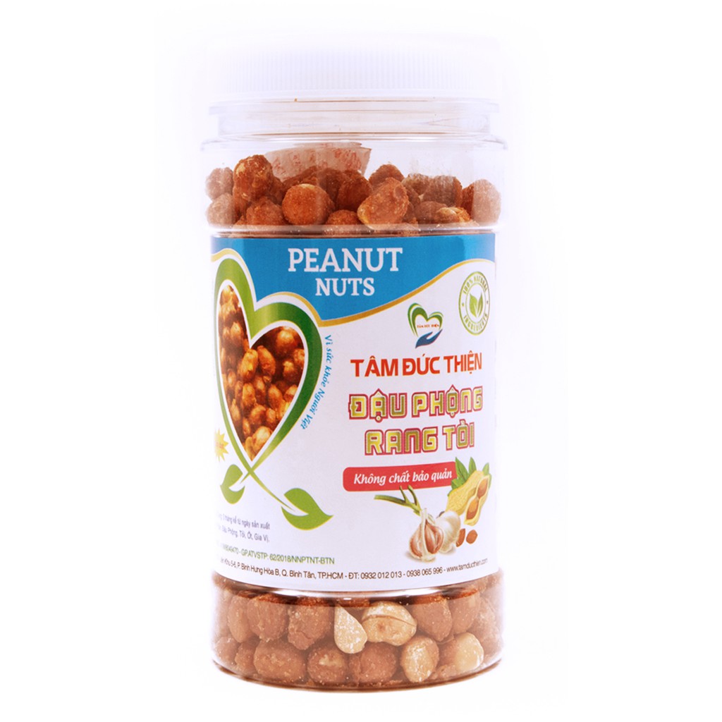 Hũ Đậu Phộng Rang Tỏi Ớt Tâm Đức Thiện - Hũ 210GR