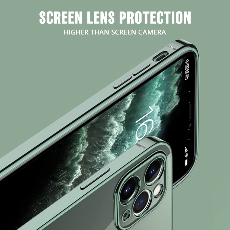 Ốp điện thoại TPU mềm khung vuông cổ điển cho IPHONE 12 PRO MAX 11 PRO MAX X XS MAX XR 7 8 PLUS SE2020 | BigBuy360 - bigbuy360.vn