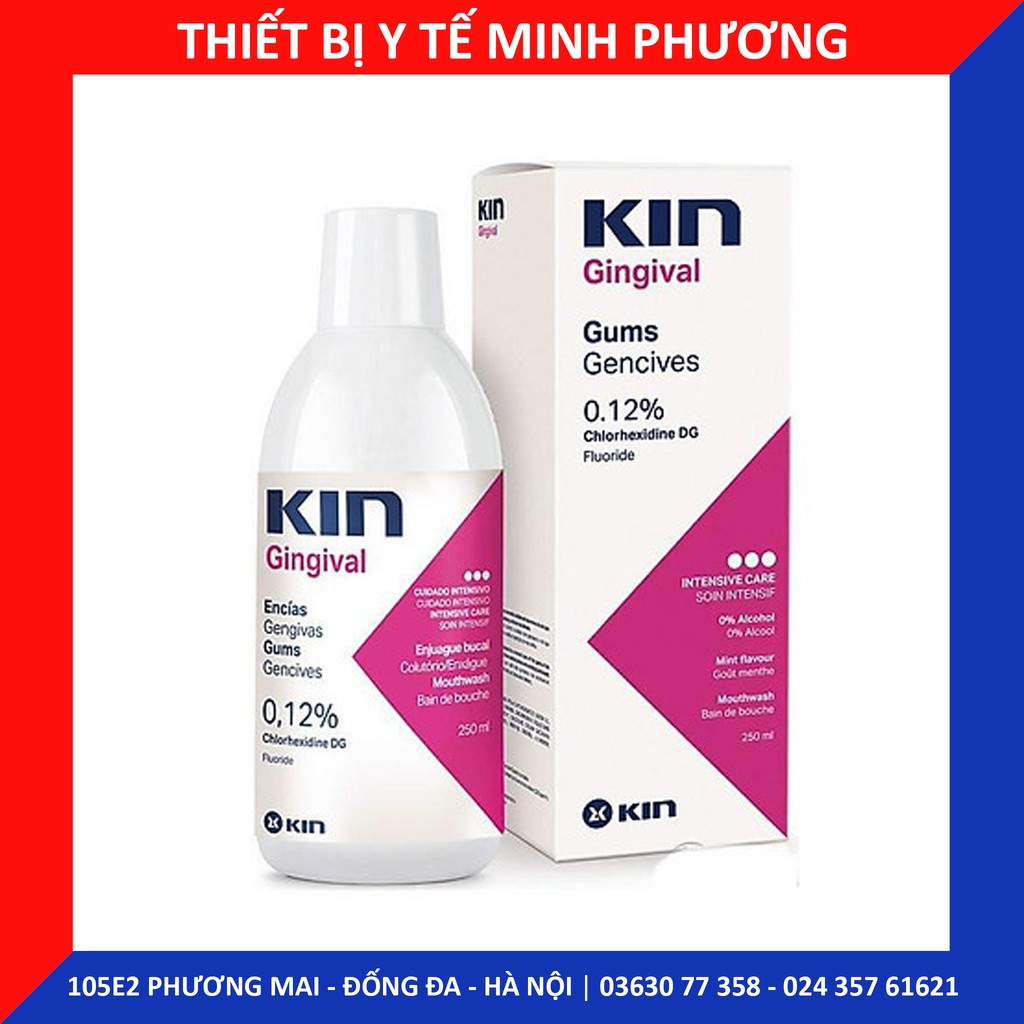 Nước súc miệng KIN GINGIVAL sát khuẩn, ngăn ngừa hôi miệng 250ml