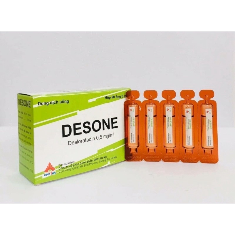 Desone ống 5ml hỗ trợ sổ mũi, dị ứng, mẩn ngứa cho bé từ 1 tuổi