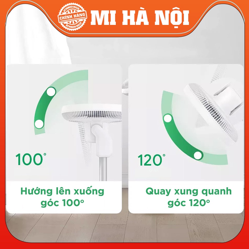 Tặng quạt- Quạt Tích Điện Thông Minh Smartmi Gen 3/ Gen 3 Pro, tao Ion âm thanh lọc không khí, động cơ DC chống ồn