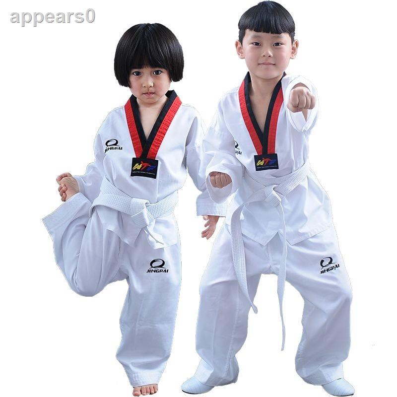 Bộ Quần Áo Tập Võ Taekwondo Dài Tay Cho Người Lớn Và Trẻ Em