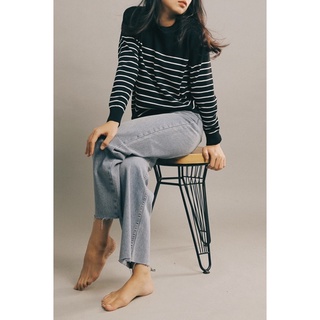 LONG STRIPED TEE