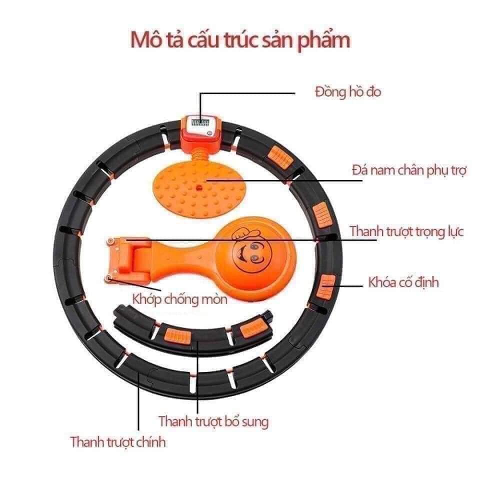 Vòng Lắc Eo Bụng Thông Minh Giảm Eo Thon Gọn.