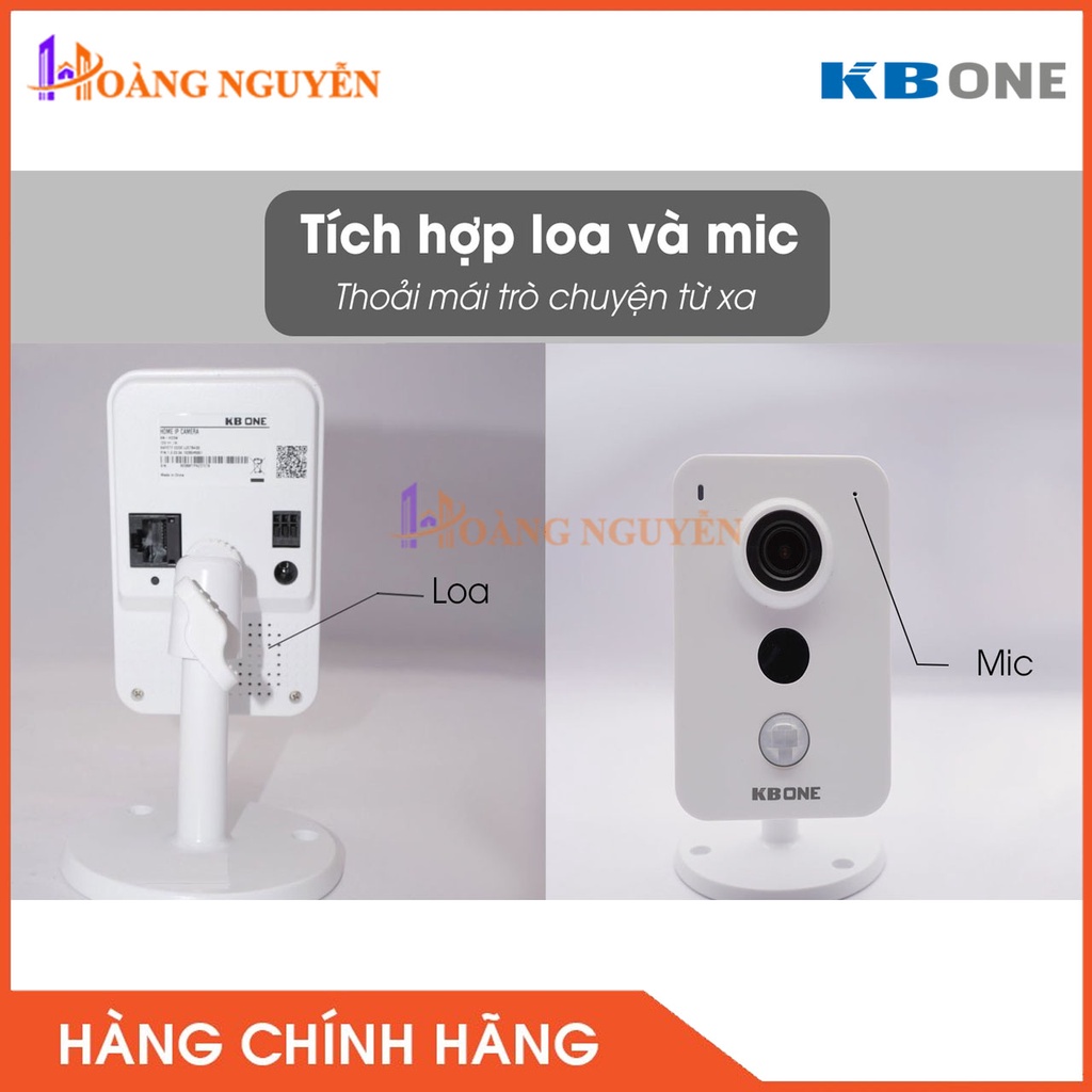 [NHÀ PHÂN PHỐI] Camera IP hồng ngoại không dây 2.0 Megapixel KBVISION KBONE KN-C23