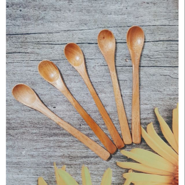 Bộ 5 muỗng gỗ nhỏ