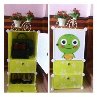 Tủ 3 ngăn để đồ cá nhân dễ thương