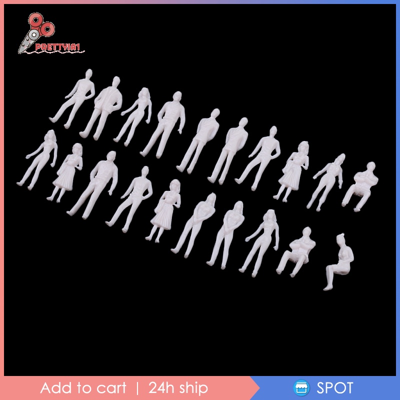 Bộ 20 mô hình con người 1/50 chất liệu nhựa chuyên dụng trong mẫu kiến trúc