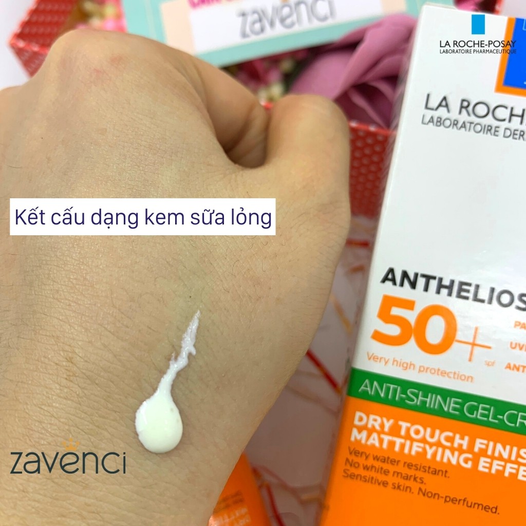 Kem chống nắng LA ROCHE POSAY Gel Chống Nắng Kiềm Dầu Giảm Bóng Nhờn Anthelios Anti- Shine Gel Cream SPF 50+ (50ml)