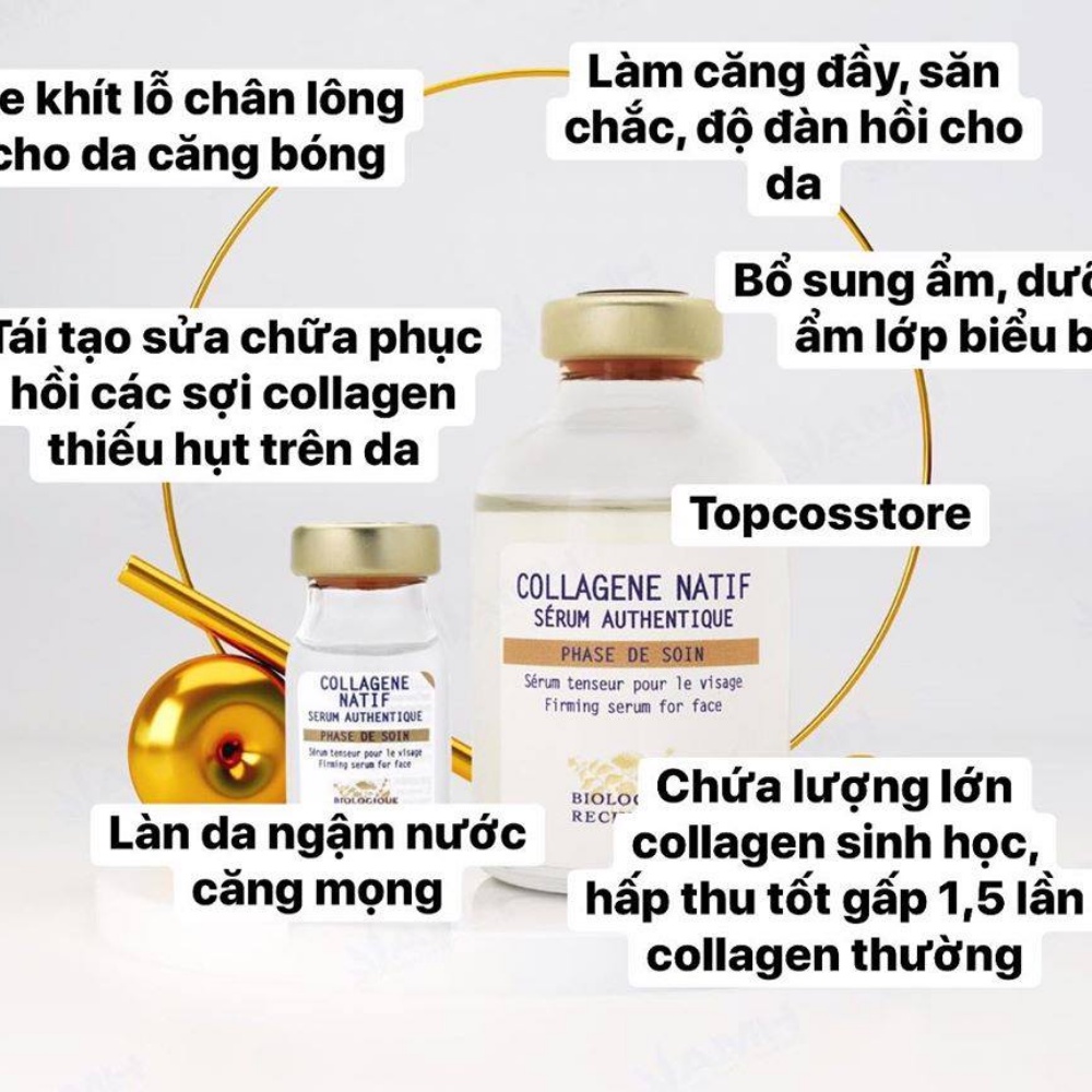 Serum Collagene Natif giúp dưỡng ẩm, tinh chất collagen cho da căng bóng và săn chắc tức thì - K14