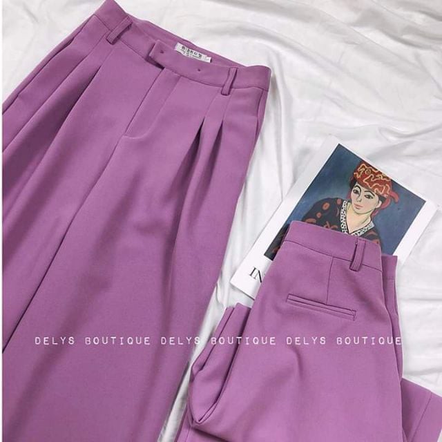 Quần ống rộng chất tuyết mưa eo thon chân dài | BigBuy360 - bigbuy360.vn