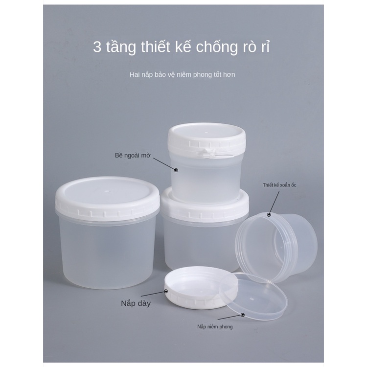 Hộp Nhựa Dày Đựng Kem/ Yogurt Có Nắp Đậy Tiện Dụng