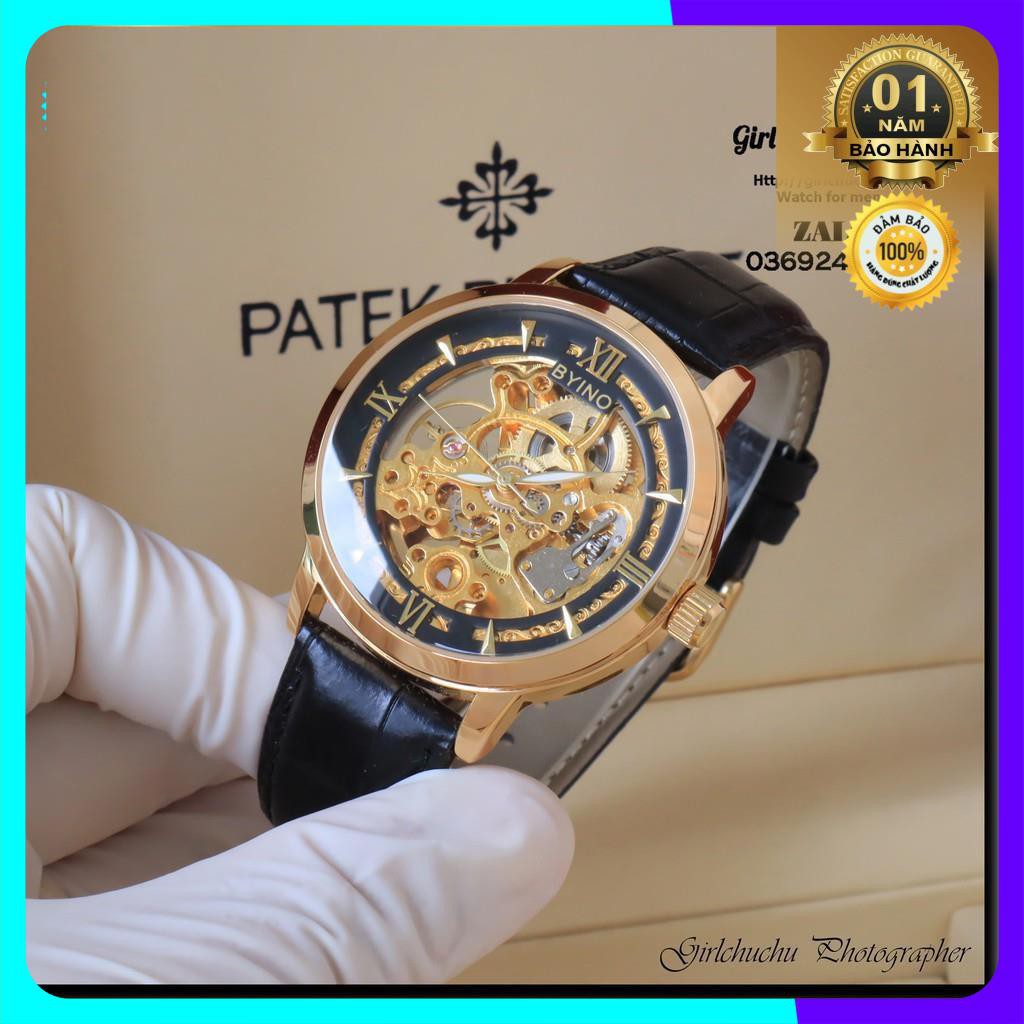 Đồng hồ cơ nam Byino chính hãng cơ lộ máy chạy tự động vĩnh viễn, máy là từ thép không gỉ cực bền bỉ [ Đồng Hồ Cơ ] | BigBuy360 - bigbuy360.vn