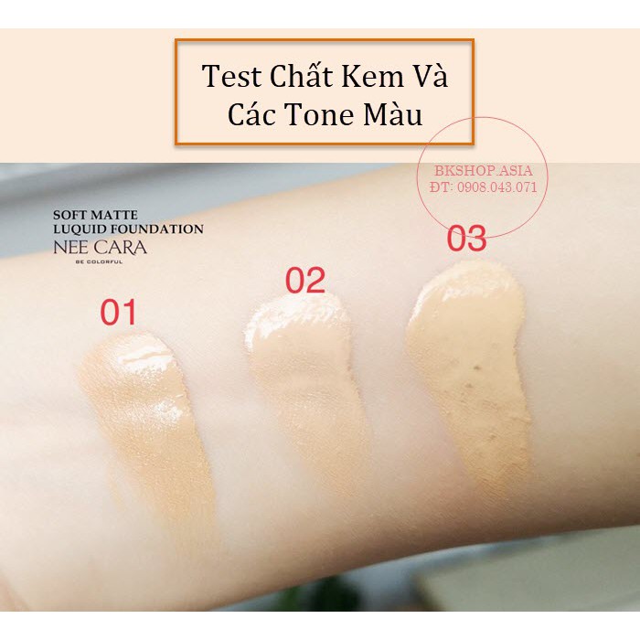 (Auth Thái) Kem Nền Nee Cara Soft Matte Liquid N257