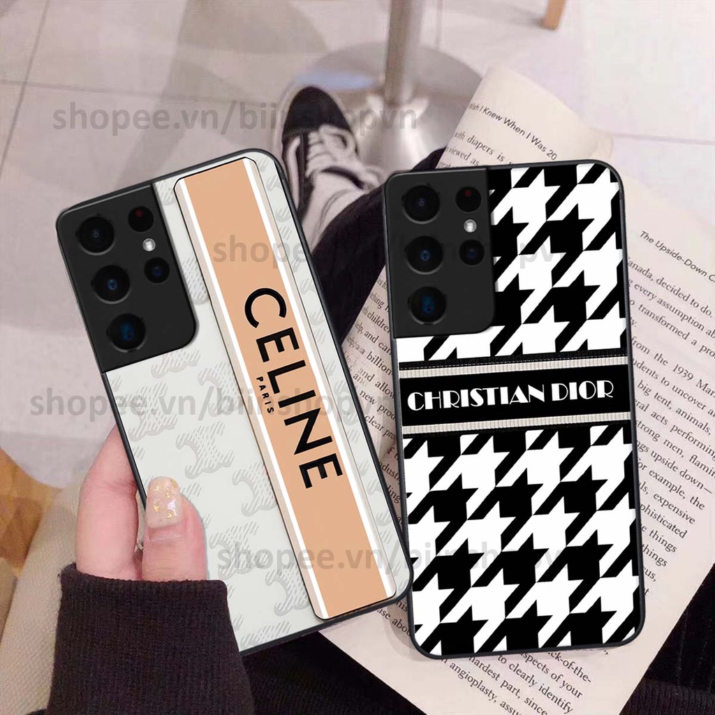 Ốp Samsung S21 Ultra in hình các thương hiệu nổi tiếng siêu đẹp, thời trang cá tính