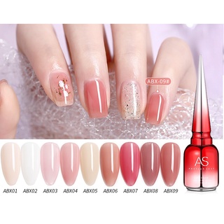 Sơn gel AS sơn thạch móng tay tone hồng thạch nude  mã ABX 15ml