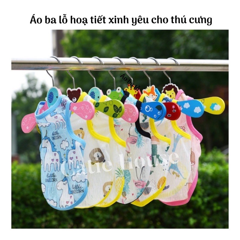 [Giao ngay Nowship/Grab] Áo ba lỗ cho mèo - Áo ba lỗ thoáng khí thời trang mùa hè cho thú cưng - Áo cho thú cưng