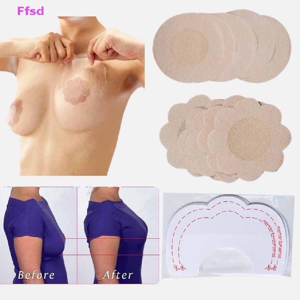 {Ffsd} Bán Chạy Set 10 Miếng Dán Núm Vú Vô Hình Cho Nữ