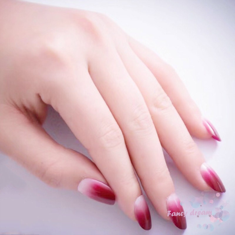Set 24 móng tay giả sơn màu loang đẹp mắt thời trang cho nữ