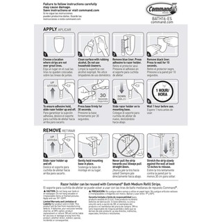 [Móc Treo Bàn Chải]  Đánh Răng Siêu Dính 1.3kg Command 3M Bath16