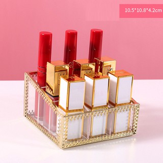 Khay son 9 ô viền kim loại cao cấp Sẵn hàng Gold 04]