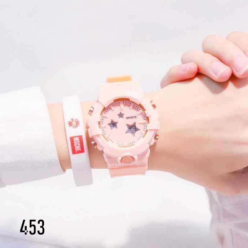 Đồng Hồ Thể Thao Nam Nữ Sports Watch 453 Ngôi Sao Thời Trang Cực Đẹp - Hazo