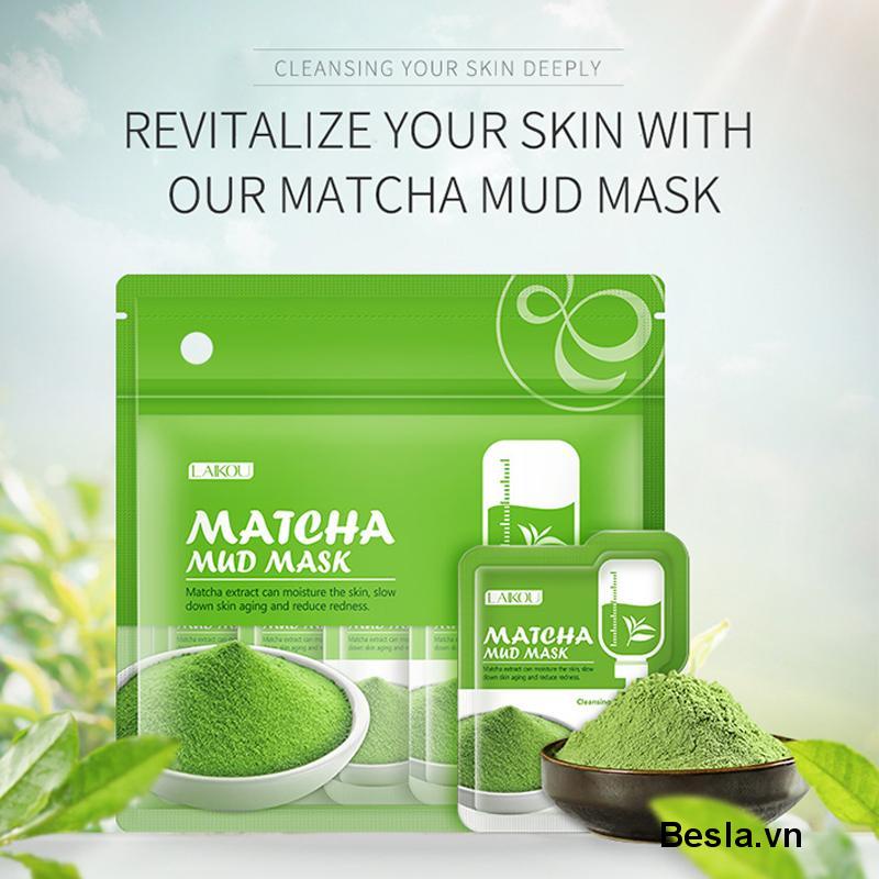 🍓Mặt Nạ Đất Sét Trà Xanh Laikou 5g Hỗ Trợ Chăm Sóc Da