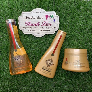 Combo gội xả và hấp dành cho tóc khô hư tổn L'Oréal Mythic Oil ( size nhỏ) - chính hãng