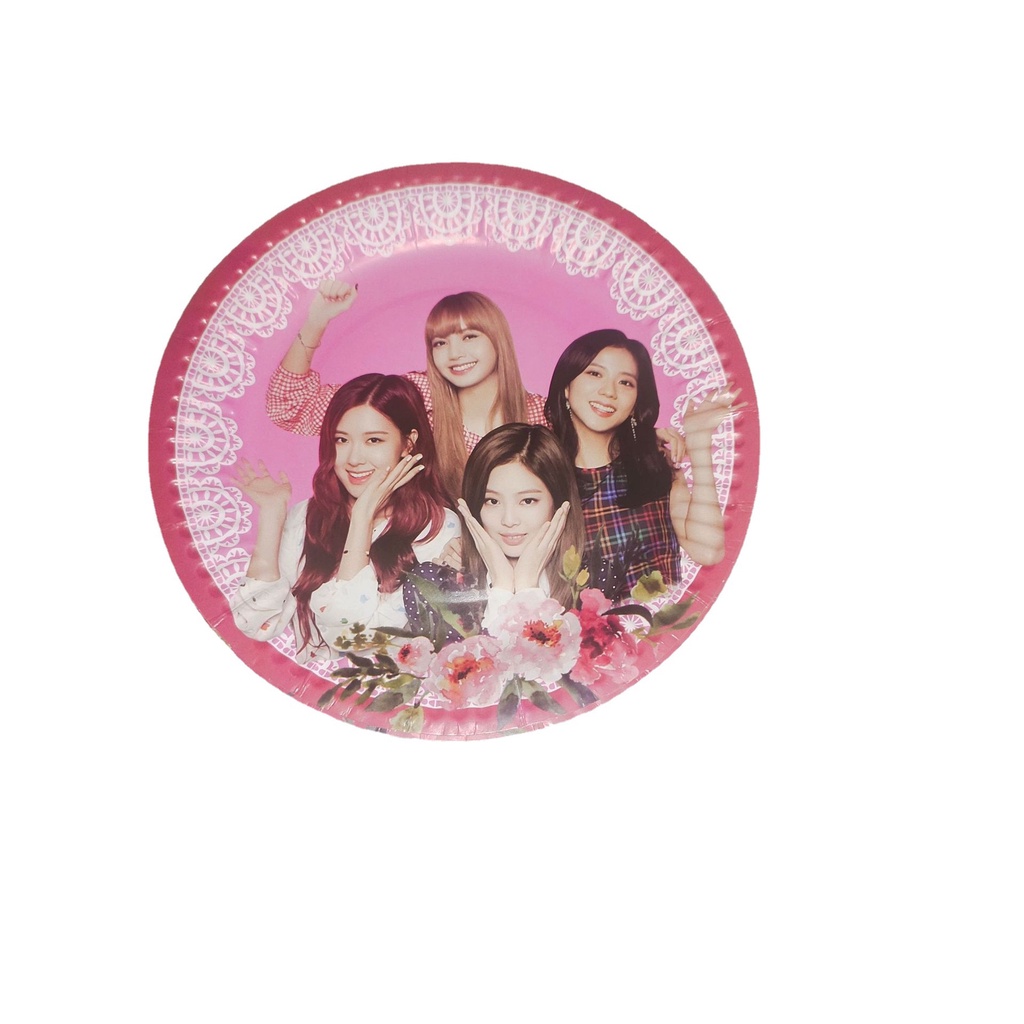 Bộ Bong Bóng + Thẻ Giấy banner Chủ Đề Nhóm Nhạc blackpink Hàn Quốc Trang Trí Tiệc Sinh Nhật