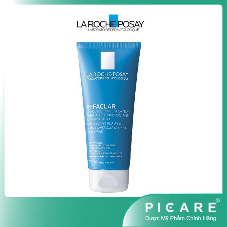[CHÍNH HÃNG] La Roche Posay Mặt Nạ Bùn Effaclar Sebo Controlling Mask 100ml tặng bông tẩy trang