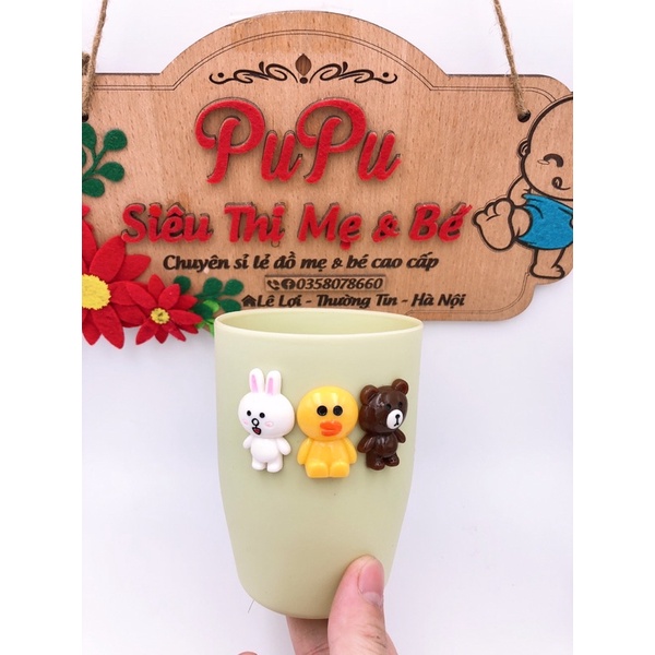 Cốc Uống Nước Lúa Mạch Doreamon Hello Kitty Cho Bé