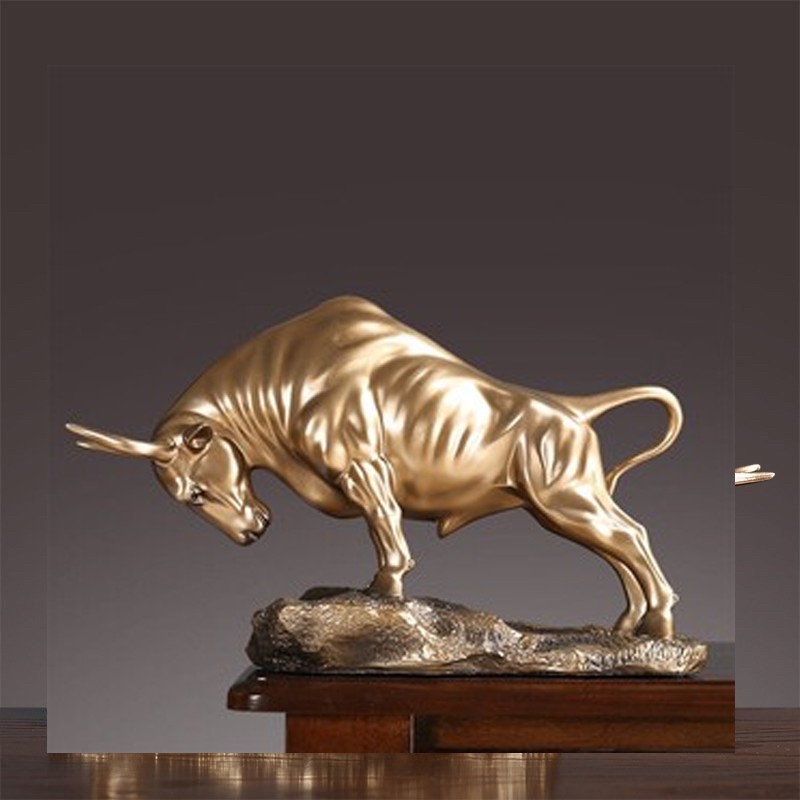 TƯỢNG TRÂU VÀNG, BÒ TÓT TRANG TRÍ BÀN LÀM VIỆC